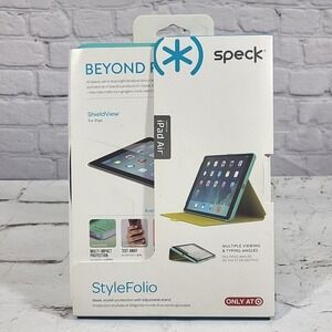 Speck Style Folio Case and Stand for Apple iPad Air 1st Gen Aqua Blue NEW